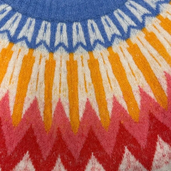 French Connection Multicolor Zigzag Women's Sweater - Picture 4 of 4